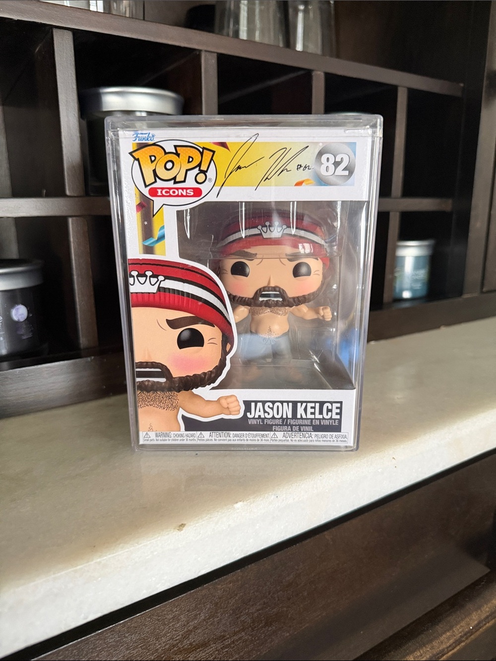 Funko Jason Kelce Pop! Vinyl Figure - Red, White, Black